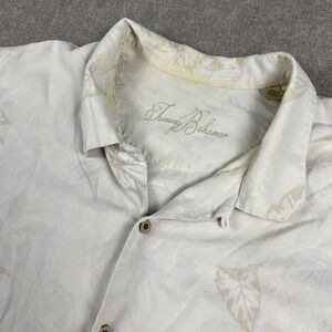 Tommy Bahama Silk Camp Shirt Floral Print Short Sleeve Button Up XXL